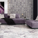 Pitoly Honed Kent 13 9/16"x13 9/16" Marble Mosaic sofa view