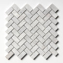 Avalanche Honed Herringbone 1x2 Marble Mosaic