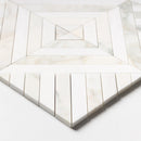 Calacatta Renaissance Honed Ponte & Herringbone Marble Mosaic