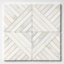 Calacatta Renaissance Honed Ponte & Herringbone Marble Mosaic