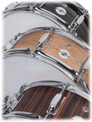GRIFFIN Snare Drum - Poplar Wood Shell 14" x 5.5" with Black PVC & Coated Head - Acoustic Marching Percussion Musical Instrument Set with Drummers Key