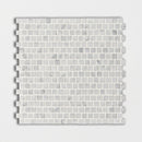 Keefer Mix C 12"x12" Polished 5/8x5/8 Marble Mosaic profile view