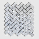 Keefer Mix 11"x11" Polished Herringbone 1x2 Marble Mosaic tile view