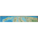 Sandy Hook to Long Branch Map Home Decor Art Print on Real Wood