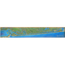 Sargent Beach, Texas Satellite Map | Wall Art Print on Real Wood