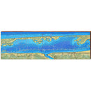 Sebastian, Florida Topographical Styled Map Wall Art | Wall Art Print on Real Wood