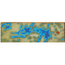Sharbot Lake, Canada Map | Wall Art Print on Real Wood