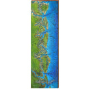 Shellman Bluff Map Home Decor Art Print on Real Wood