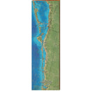 Siesta Key Map Home Decor Art Print on Real Wood