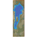 Silver Lake, California Map | Wall Art Print on Real Wood