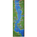Patuxent River Map Home Decor Art Print on Real Wood