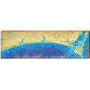 Love The Carolina Coast Map Home Decor Art Print on Real Wood
