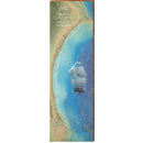 Cape Fear River to Santee River, NC to SC Map | Wall Art Print on Real Wood