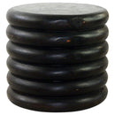 Haussmann Mango Stacked Rings Wood End Table 20 D x 18 in Height Mocha Oil