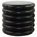 Haussmann Mango Stacked Rings Wood End Table 20 D x 18 in Height Mocha Oil