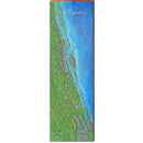 St. Augustine Map Home Decor Art Print on Real Wood