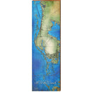 St. Pete Beach Map Home Decor Art Print on Real Wood