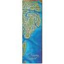 St Simon's Island Map Home Decor Art Print on Real Wood