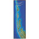 Sanibel Island Map Home Decor Art Print on Real Wood