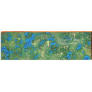 Sugar Camp Chain of Lakes, Wisconsin Satellite Map Wall Art | Wall Art Print on Real Wood