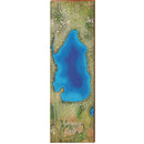 Syracuse Lake Map Home Decor Art Print on Real Wood