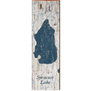 Syracuse Lake Shabby Map Home Decor Art Print on Real Wood