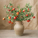 Big Fruit Faux Pomegranate Stem 32" Tall
