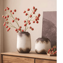 Watertight Brown Imprint Ceramic Vase