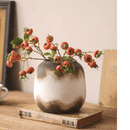 Watertight Brown Imprint Ceramic Vase