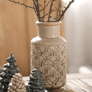 Domino Embossed Pattern Vase