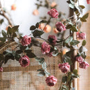 Artificial Small Peony Flower Vine 65" Long