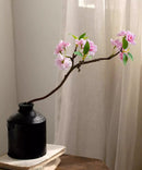 Small Peach Blossom Flower Stem 16.5" Tall