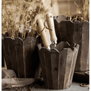 Spliced Solid Wood Planter Round