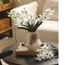 Faux Vanda Orchid Stem 24" Tall