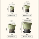 Weathered Heritage Flower Pot with Saucer