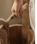 Old-fashioned Wooden Round Bucket