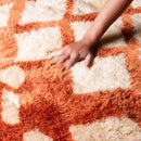 Vibrant Blaze - Luxury Shag Moroccan Rug