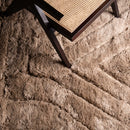 Leading Lines II - Luxury Shag Moroccan Rug