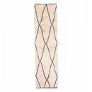 Monochrome Mirage - Luxury Shag Moroccan Runner Rug