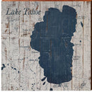 Lake Tahoe, California Map Wooden Sign | Wall Art Print on Real Wood