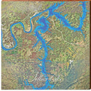 Tellico Lake, Tennessee Map Wooden Sign | Wall Art Print on Real Wood