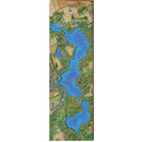 Lake Tippecanoe Map Home Decor Art Print on Real Wood