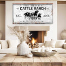 Branded Cattle Ranch Sign V