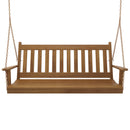 Keystone Amish Co. 5 Foot Franklin Red Cedar Porch Swing without Cup Holders