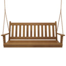 Keystone Amish Co. 6 Foot Franklin Red Cedar Porch Swing with Cup Holders
