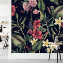 Stylish Exotic Floral Wallpaper