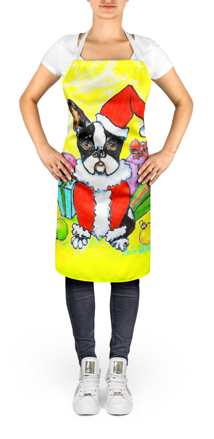 Boston Terrier Stinker That Stole Christmas Apron