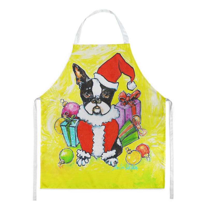 Boston Terrier Stinker That Stole Christmas Apron