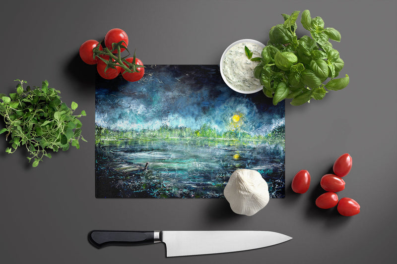 By The Moonlight Glass Cutting Board