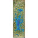 Lake Winnipesaukee Map Home Decor Art Print on Real Wood